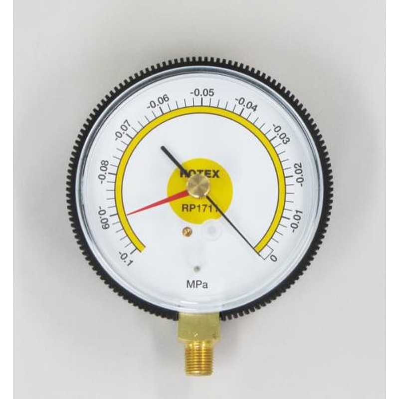 エスコ EA106BA 0~-0.1MPa真空計(置針型) 1個（ご注文単位1個）【直送品】