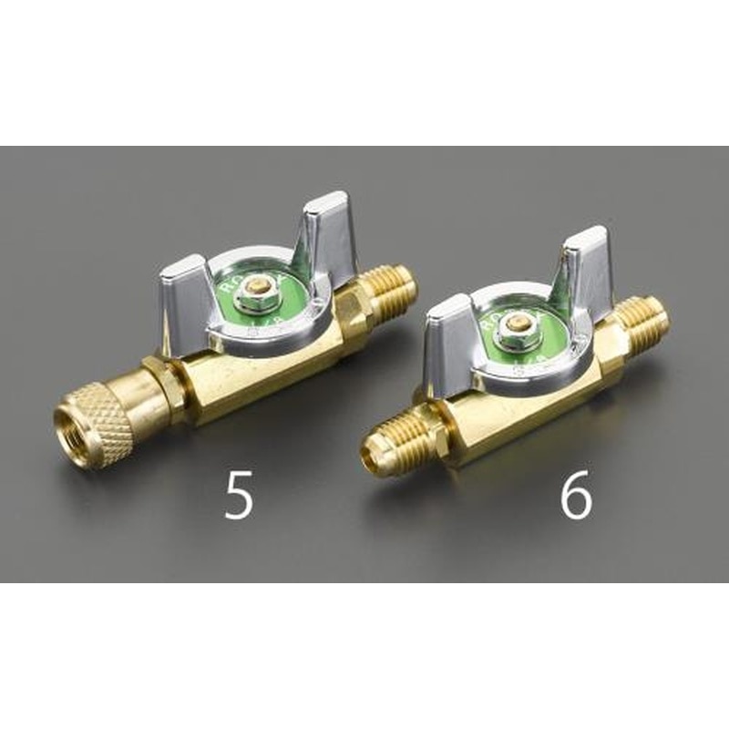 エスコ EA496EP-6 F1/4”xF1/4”ボールバルブ(サービス用) 1個(ご注文単位1個)【直送品】