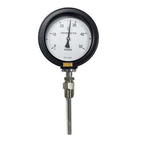 エスコ EA727AE-9 0-100℃/ 50mm バイメタル式温度計(屋外用) 1個 （ご注文単位1個）【直送品】