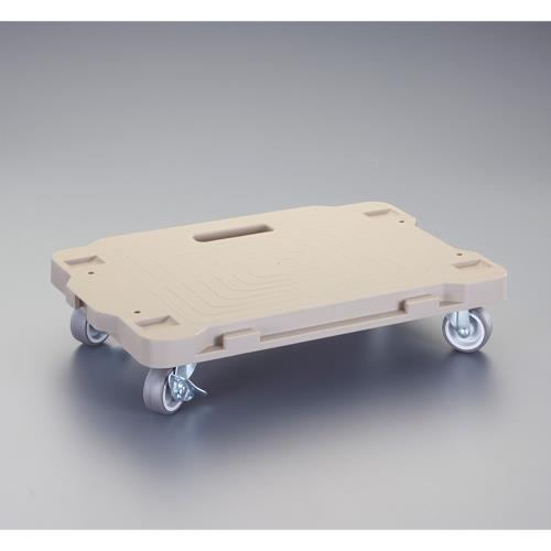 エスコ EA520AC-52 421x281mm/100kg ドーリー(連結式/ブレーキ付) 1台 （ご注文単位1台）【直送品】