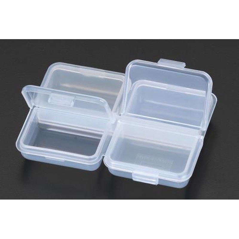 エスコ EA508MA-21A 4連小物箱(ふた付) 1個(ご注文単位1個)【直送品】