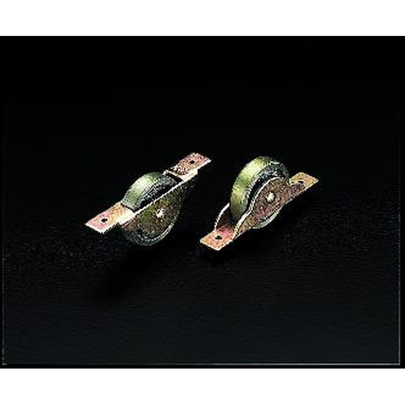 エスコ EA986RJ-35 35mm戸車(平型・スチール製/2個) 1個(ご注文単位1個)【直送品】