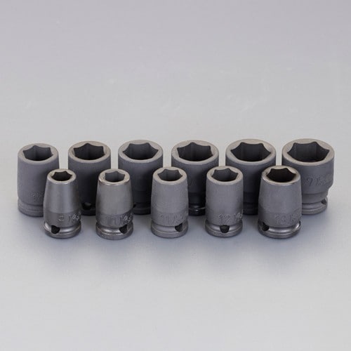エスコ EA164CB-1 3/8DR インパクトソケットセット 1セット （ご注文単位1セット）【直送品】