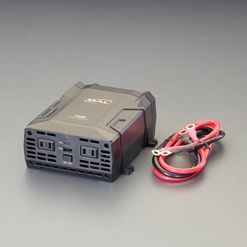 エスコ EA812JC-6A DC12V→AC100V/DC5V・ 750W インバーター 1台 (ご注文単位1台)【直送品】