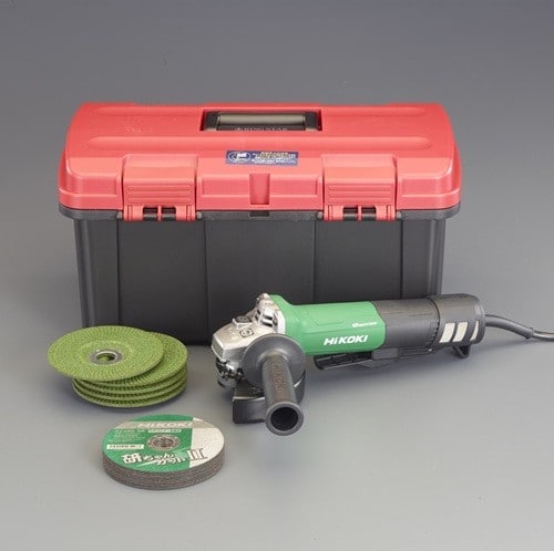 エスコ EA809DF-10A 125mm/1600W 電子ディスクグラインダーセット 1セット （ご注文単位1セット）【直送品】