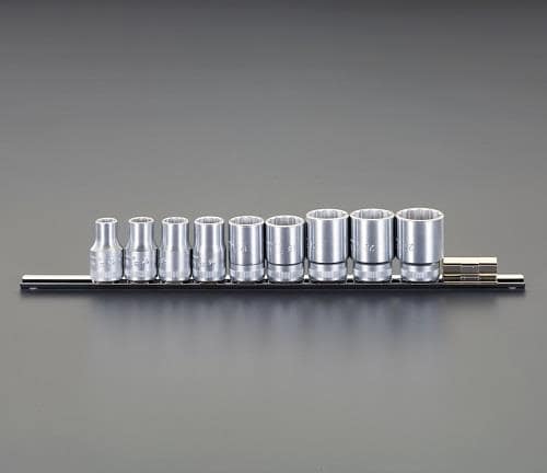 エスコ EA617ZA-1A 1/2DR/9個組 ソケットセット 1セット (ご注文単位1セット)【直送品】