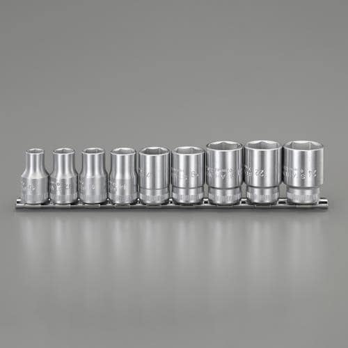 エスコ EA617ZC-1A 1/2DR/9個組 ソケットセット 1セット (ご注文単位1セット)【直送品】