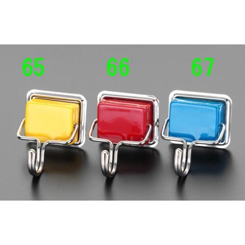 エスコ EA762FG-67 33x26x15mm/2.0kgフック(マグネット付/青) 1個(ご注文単位1個)【直送品】