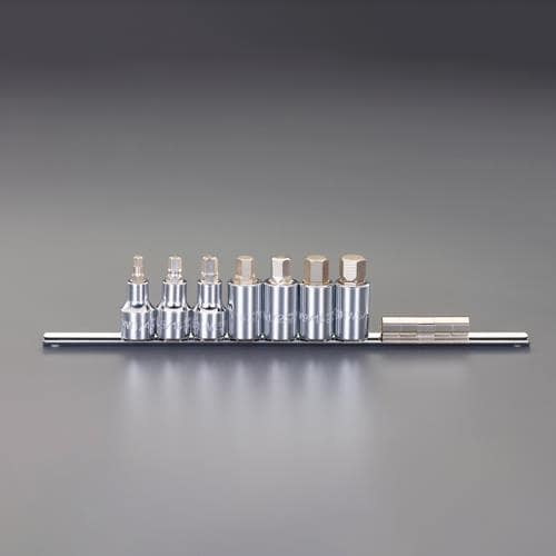 エスコ EA687CM-150B 1/2DR [INHEX]ビットソケットセット 1セット （ご注文単位1セット）【直送品】