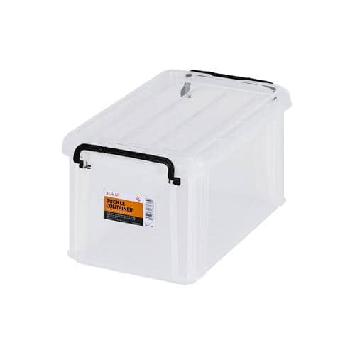 エスコ EA506AB-36C 345x205x165mm 収納ケース(バックル付/クリアー/6個) 1箱 （ご注文単位1箱）【直送品】