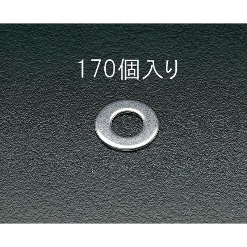 エスコ EA949SE-5 M5平ワッシャー(ステンレス製/170個) 1個（ご注文単位1個）【直送品】