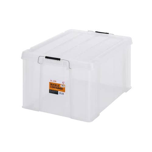 エスコ EA506AB-48A 624x450x330mm 収納ケース(バックル付/クリア) 1個 （ご注文単位1個）【直送品】
