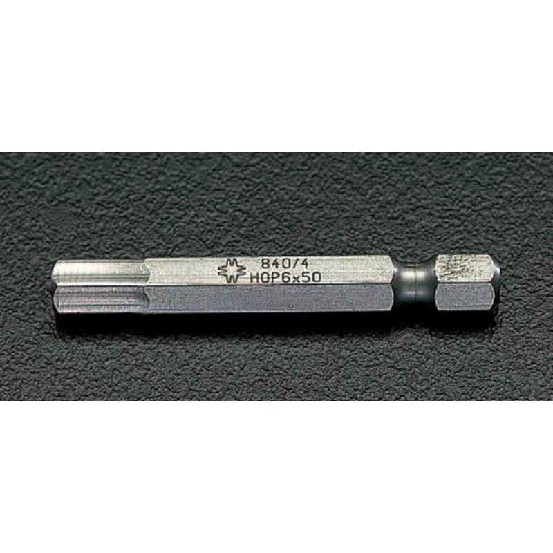 エスコ EA611GR-8 8.0x50mm［Hex-Plus]ドライバービット 1個（ご注文単位1個）【直送品】