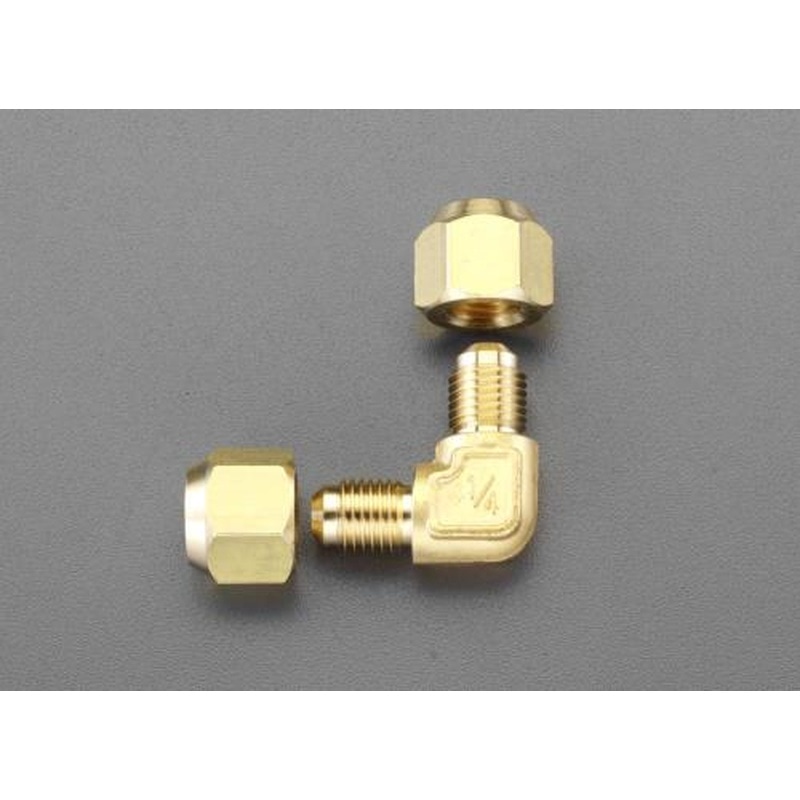 エスコ EA442AJ-4 F1/2”xF1/2”フレアーエルボユニオン 1個（ご注文単位1個）【直送品】