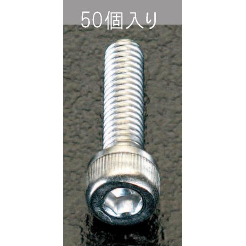 エスコ EA949DH-63 M6x20mm六角穴付ボルト(ステンレス製/50本) 1個（ご注文単位1個）【直送品】