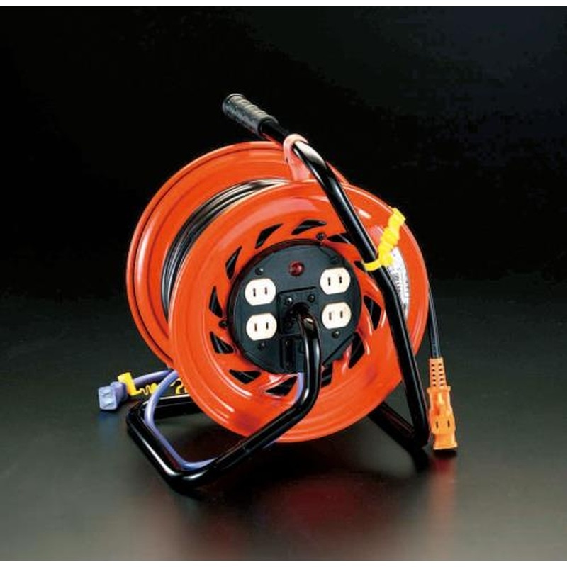 エスコ EA815DA-11 AC125V/15A/30mコンセント固定リール(元置型) 1個(ご注文単位1個)【直送品】