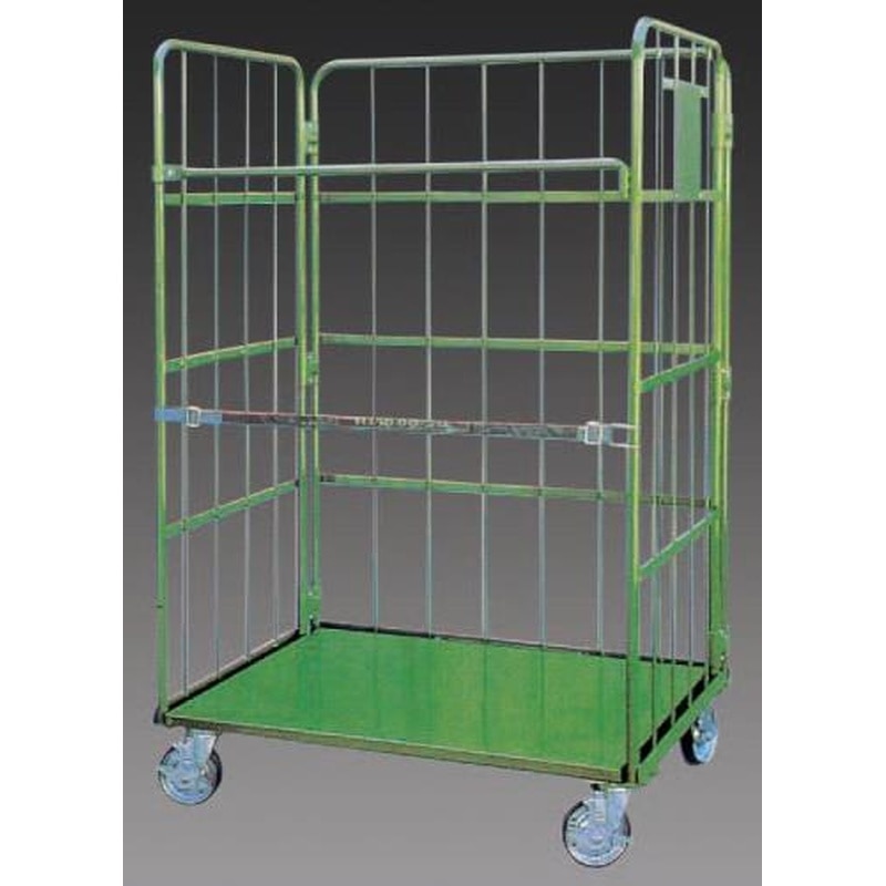 エスコ EA520LB-12 1100x800x1700mmイージーコンテナ(スチール製) 1個(ご注文単位1個)【直送品】