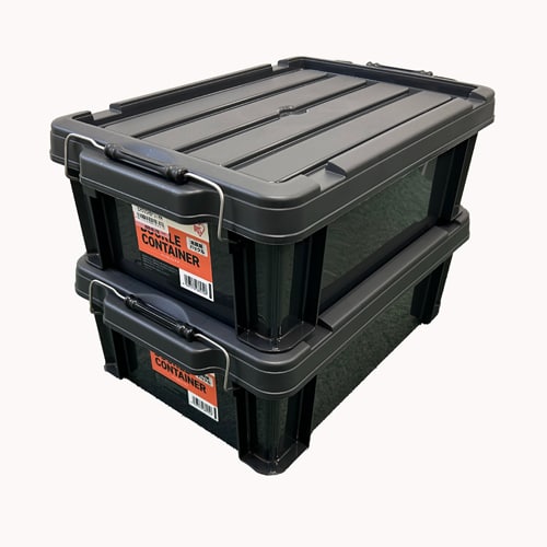 エスコ EA506AB-42A 525x380x182mm 収納ケース(バックル付/クリア) 1個 (ご注文単位1個)【直送品】