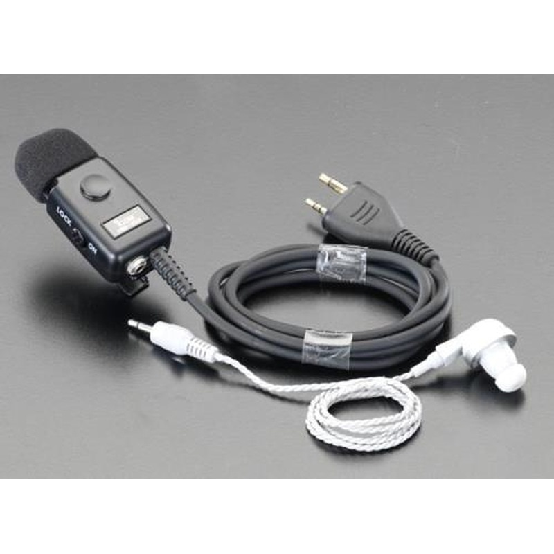 エスコ EA790AF-108 イヤホンマイク 1個（ご注文単位1個）【直送品】