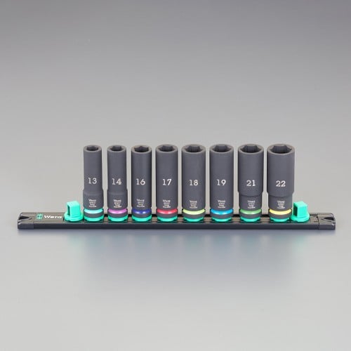 エスコ EA164DY-300 1/2DR(8個組) ディープインパクトソケットセット 1セット (ご注文単位1セット)【直送品】
