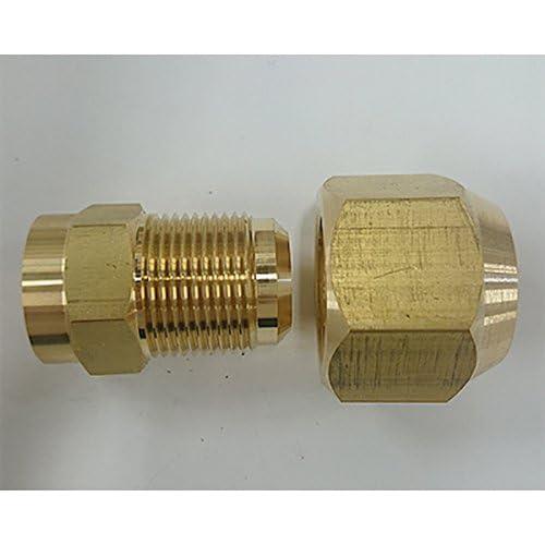 エスコ EA442AE-34 F1/2x3/8フレアーハーフユニオン(ロウ付型/2個) 1袋 （ご注文単位1袋）【直送品】