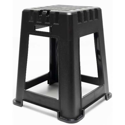 エスコ EA956XN-67 375x375x450mm 角スツール(黒/10個) 1箱 (ご注文単位1箱)【直送品】