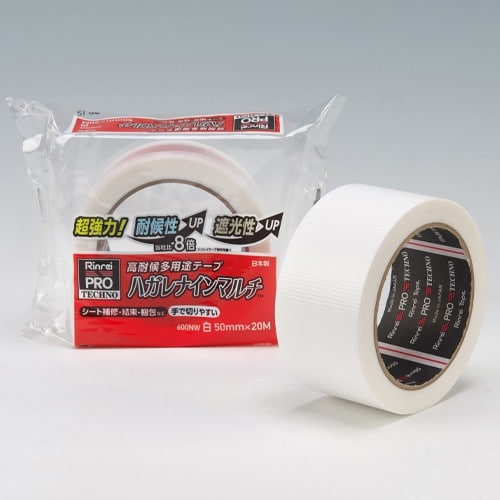 エスコ EA944RR-42 50mmx20m 万能補修テープ(高耐候性/白) 1巻 (ご注文単位1巻)【直送品】