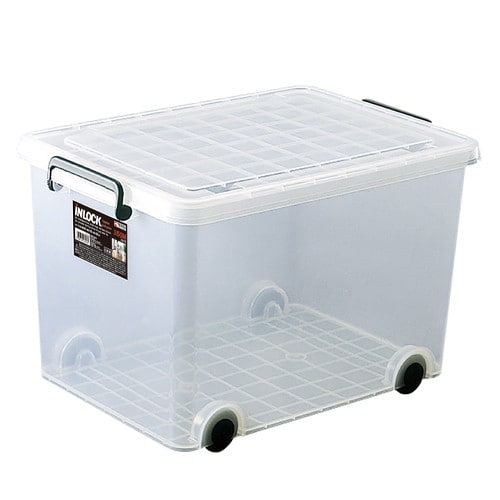 エスコ EA506MB-21BA 390x550x350mm バックル収納ケース(キャスタ-付/7個) 1セット (ご注文単位1セット)【直送品】