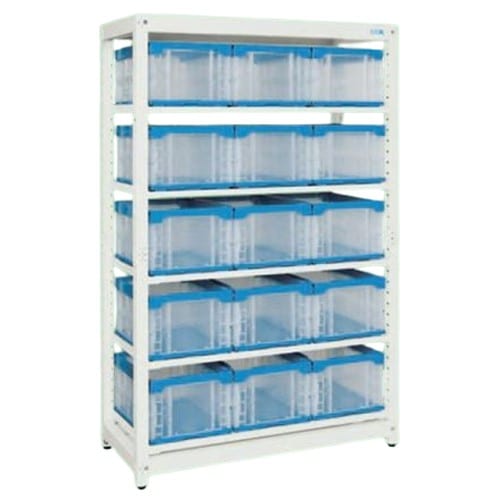 エスコ EA976FD-3 1250x570x1950mm コンテナラック(30L) 1台 （ご注文単位1台）【直送品】