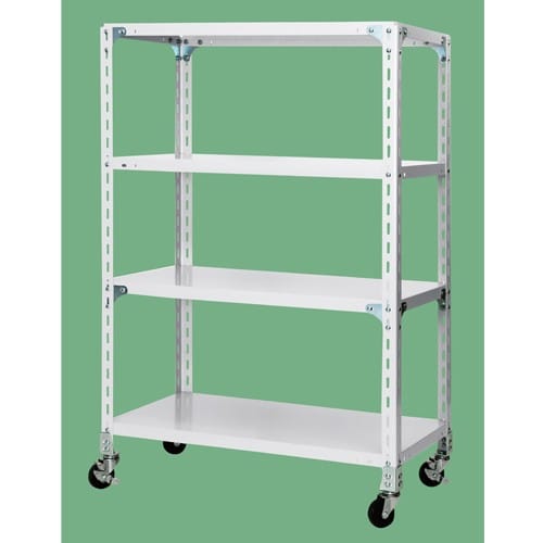 エスコ EA976FE-33 1200x450x1300mm/4段 軽量キャスターラック 1台 (ご注文単位1台)【直送品】