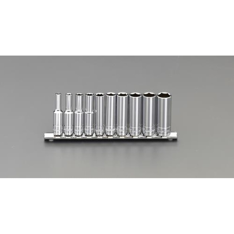 エスコ EA617CN 1/4”DRディープソケットセット 1個(ご注文単位1個)【直送品】