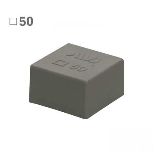 エスコ EA983FN-184 50x50x30mm 角型保護キャップ(EL/グレー/2個) 1束 （ご注文単位1束）【直送品】