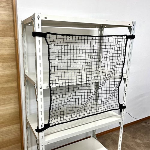 エスコ EA979CS-22BK 1020x700mm スチール棚用落下防止ネット(黒) 1セット (ご注文単位1セット)【直送品】
