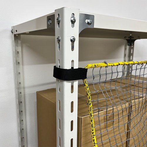 エスコ EA979CS-22BK 1020x700mm スチール棚用落下防止ネット(黒) 1セット (ご注文単位1セット)【直送品】