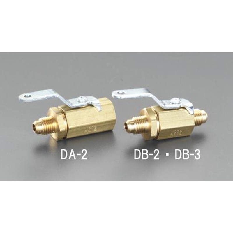 エスコ EA496DA-2 F1/4”xNPT1/8”冷媒用ボールバルブ 1個（ご注文単位1個）【直送品】