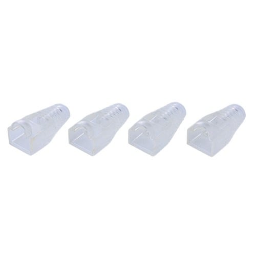 エスコ EA764BK-4 RJ45プラグ保護カバー(クリアー/ 10個) 1袋 (ご注文単位1袋)【直送品】