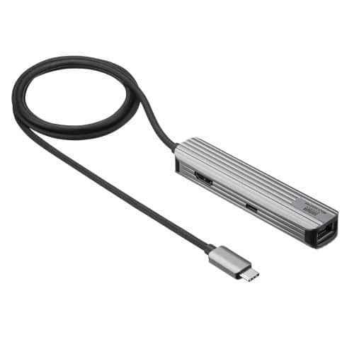 エスコ EA764BY-167 [USB Type C] ドッキングハブ(HDMI+LAN付) 1個 （ご注文単位1個）【直送品】