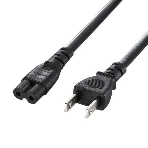 エスコ EA764CD-23 AC125V/7A ノートPC用電源コード(2P/2m) 1本 (ご注文単位1本)【直送品】