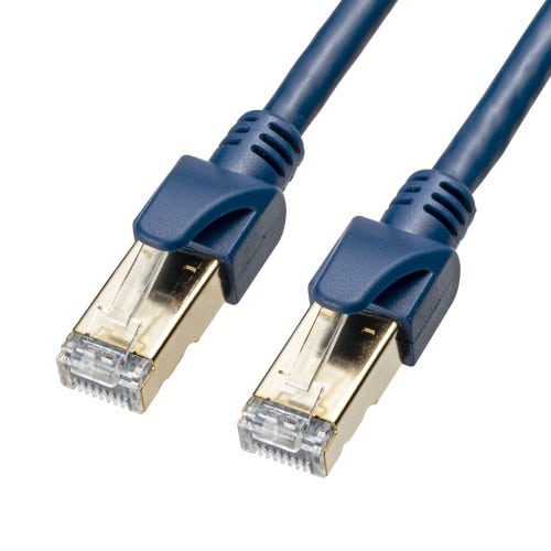 エスコ EA764BB-374 3.0m LANケーブル(CAT6A・半田式)[ネイビ-] 1本 （ご注文単位1本）【直送品】