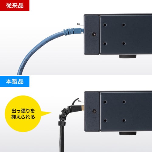 エスコ EA764BB-199 3.0m LANケーブル(CAT6A/4方向固定式) 1本 (ご注文単位1本)【直送品】