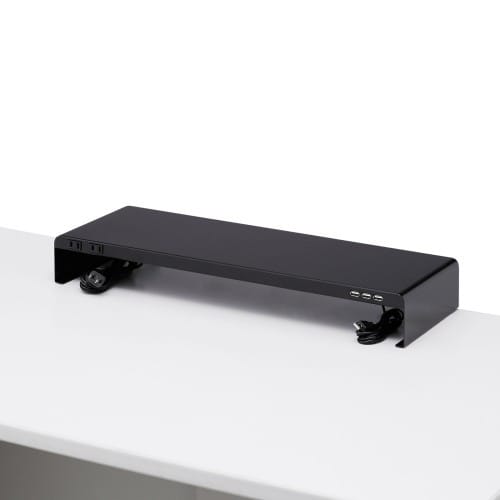 エスコ EA954HC-317 600x229x 95mm モニタースタンド(電源タップ/USBハブ 1台 （ご注文単位1台）【直送品】