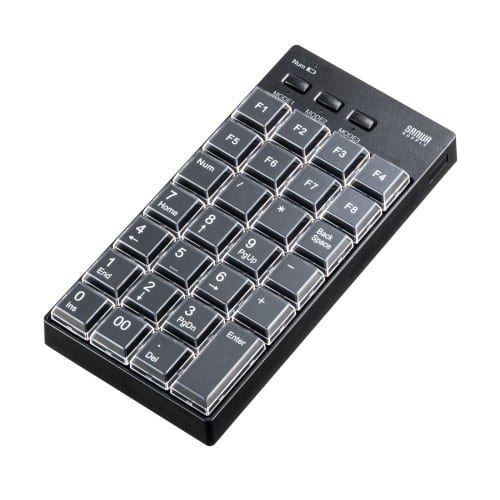 エスコ EA764AB-249 82x166x26mm ワイヤレステンキーボード(プログラミング) 1個 （ご注文単位1個）【直送品】