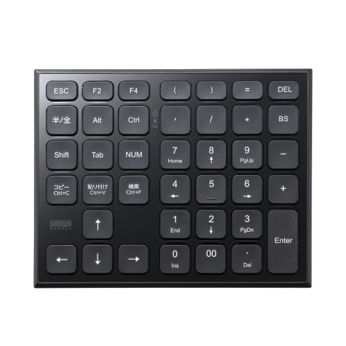 エスコ EA764AB-250 147.7x117.8x18mm ワイヤレステンキーボード(表計算 1個 （ご注文単位1個）【直送品】