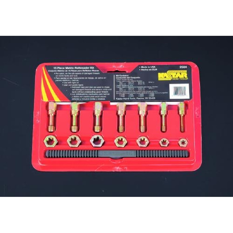 エスコ EA829BH M6-M12タップダイスセット(ねじ山修正) 1個（ご注文単位1個）【直送品】