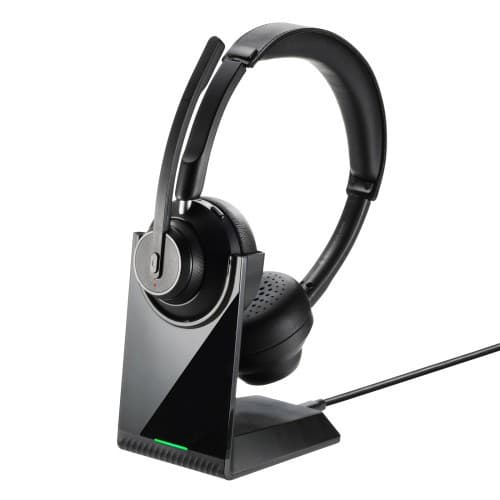 エスコ EA763BC-242 Bluetoothヘッドセット(クレードル付/両耳/デュアルマイク 1個 （ご注文単位1個）【直送品】