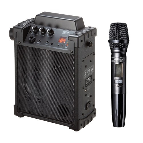エスコ EA763CJ-5 ワイヤレスマイク付き拡声器スピーカー(充電式) 1個 （ご注文単位1個）【直送品】