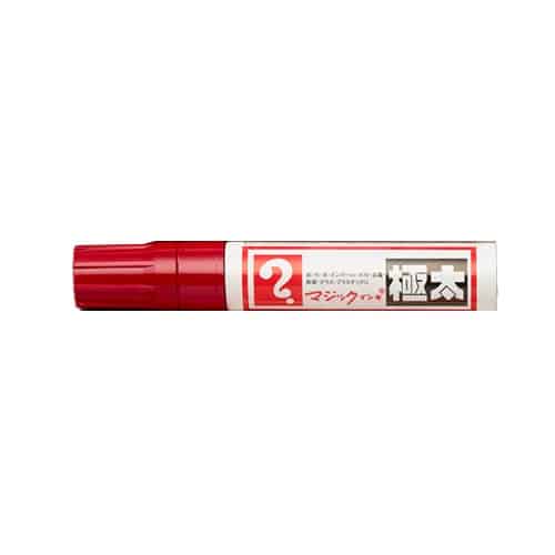 エスコ EA765MJ-237B 赤/極太 マジックインキ(5本) 1本 （ご注文単位1本）【直送品】
