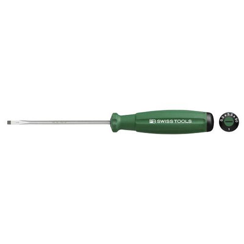 エスコ EA560PR-9 0.5x3.5mm/90mm［-]ドライバー(緑) 1個（ご注文単位1個）【直送品】