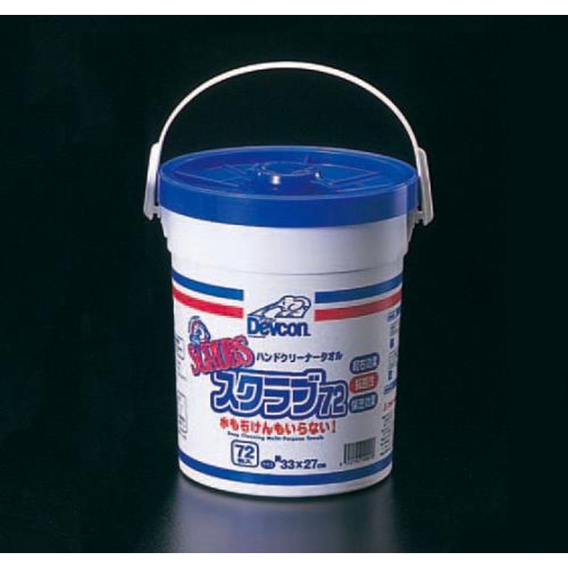 エスコ EA922HA-12 267x311mmウェットタオル(洗剤付/72枚) 1個(ご注文単位1個)【直送品】