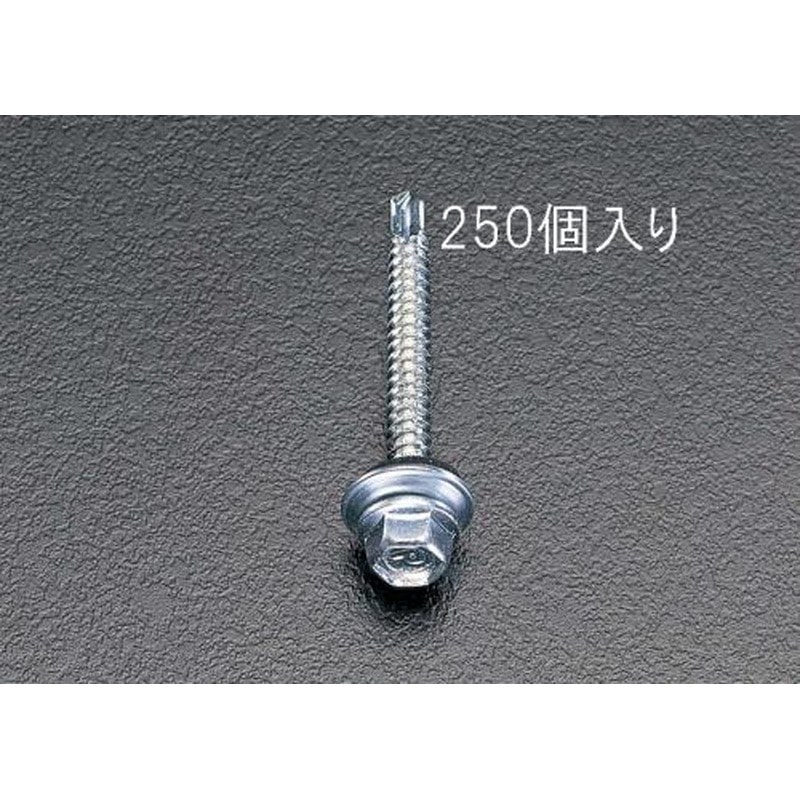 エスコ EA949EF-63 6x35mm六角頭ピアスビス(シール付/250本) 1個（ご注文単位1個）【直送品】